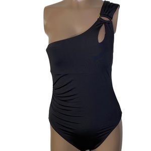 Trina Turk Getaway Keyhole One Shoulder Swimsuit
